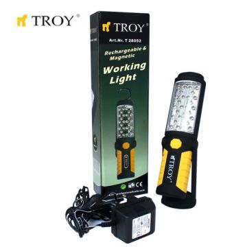 TROY Şarjlı T 28052 LED Çalışma Lambası (12V DC Şarj Özelliği)