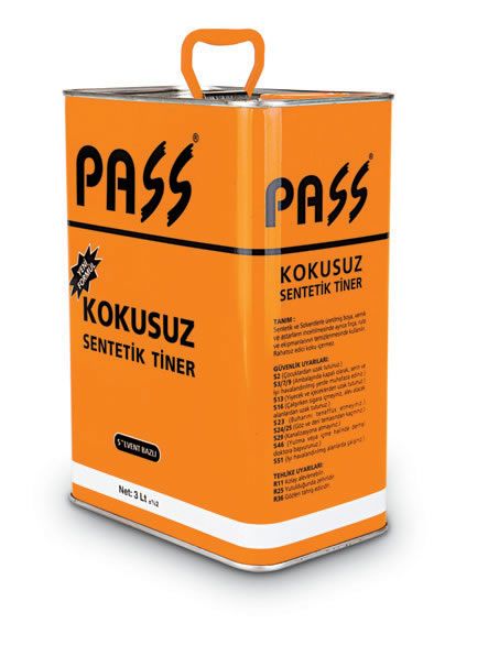 PASS Kokusuz Tiner  - 3000 ml  ( 6 Adet )