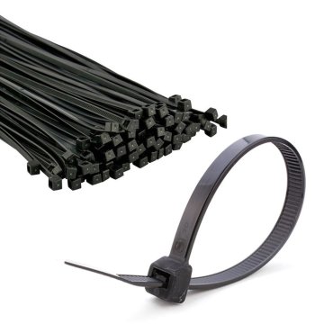 ÇETSAN Siyah Çırt Plastik Kelepçe - Plastik Kablo Bağları / 100 Adet