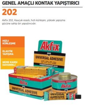 AKFİX 202 Üniversal Kontak Yapıştırıcı