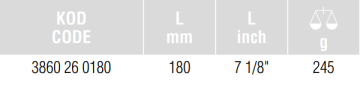 İZELTAŞ Testere Çaprazı 180 mm (3860 26 0180)