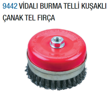 TOWER Vidalı Burma Telli Kuşaklı Çanak Tel Fırça