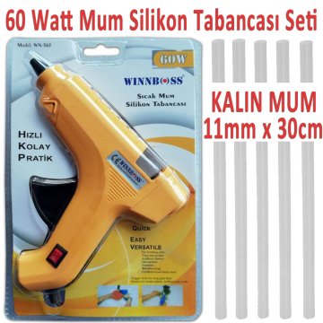 WİNNBOSS 60 Watt Sıcak Mum Silikon Tabancası Anahtarlı