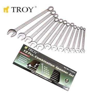 TROY T 21512 Kombine Anahtar Seti - 12 Parça (6-22mm)