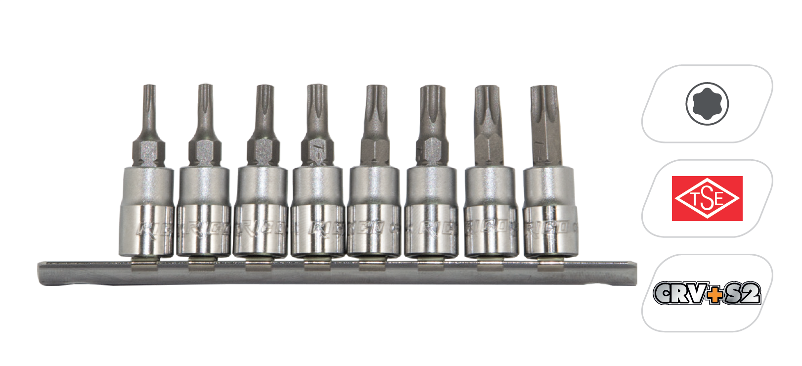 RICO 8 PC 1/4 LOKMALI TORX UÇ SETİ (007-RC7023)