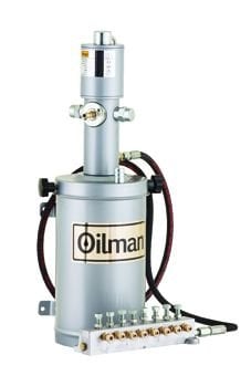 OİLMAN A-2/5D Model Havalı Gres Pompası (Dağıtıcılı) 5 Litre