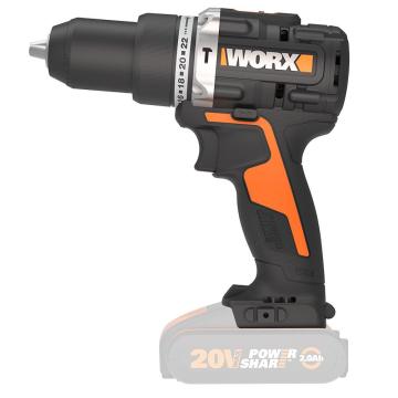 WORX WX352.9 20Volt Kömürsüz Profesyonel Şarjlı Darbeli Matkap (Akü Dahil Değildir)