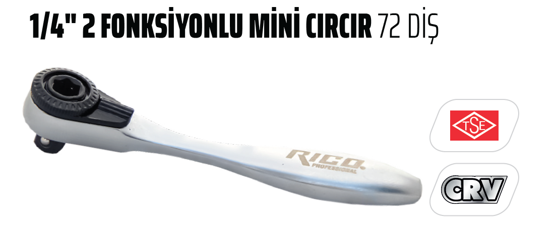 Rico 2 Fonksiyonlu CırCır Kolu 72 Diş (007-RC2004)