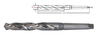 MAIER DIN 345 - %5 Kobaltlı Konik Saplı Taşlanmış Matkap Ucu