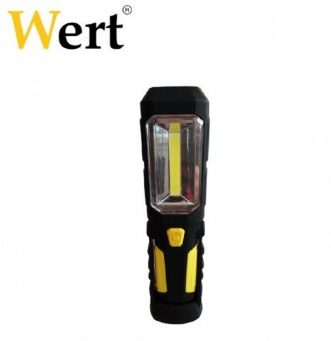 WERT 2612 Pilli Çalışma Lambası 3W COB LED + 1 LED