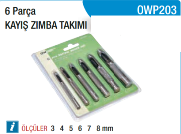 OWDEN 6 Parça Kayış Zımba Takımı