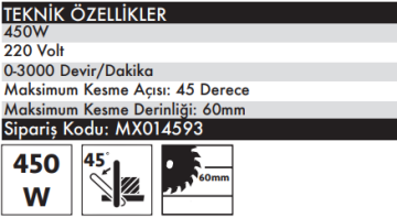 MAX EXTRA MX4593 Elektronik Dekupaj Makinesi 450 Watt