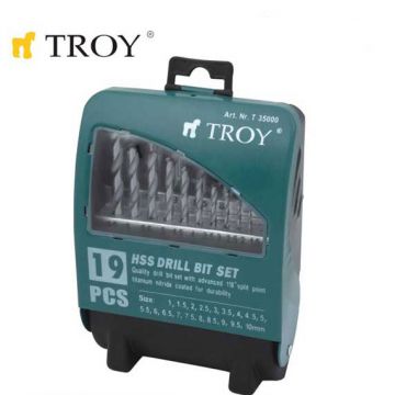 TROY T 35000 HSS Matkap Uç Seti 19 Parça