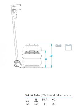 ALFA 125 - 3 Ton Körüklü Kriko