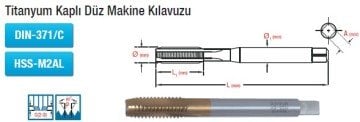 MAİER  Titanyum Kaplı Düz Makine Kılavuzu (DIN-371/C) (HSS-M2AL)