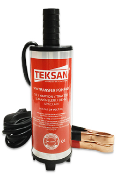 TEKSAN Küçük Boy Sıvı Mazot Transfer Pompası Anahtarlı 24 Volt