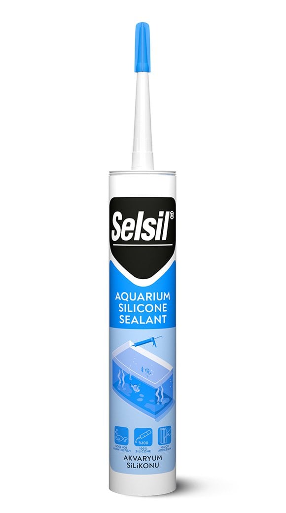 SELSİL Akvaryum Silikon Şeffaf 300 ML  - 25 ADET