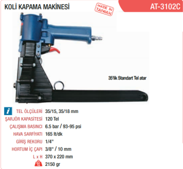 YAMA AT-3102C Havalı Koli Kapama Makinesi