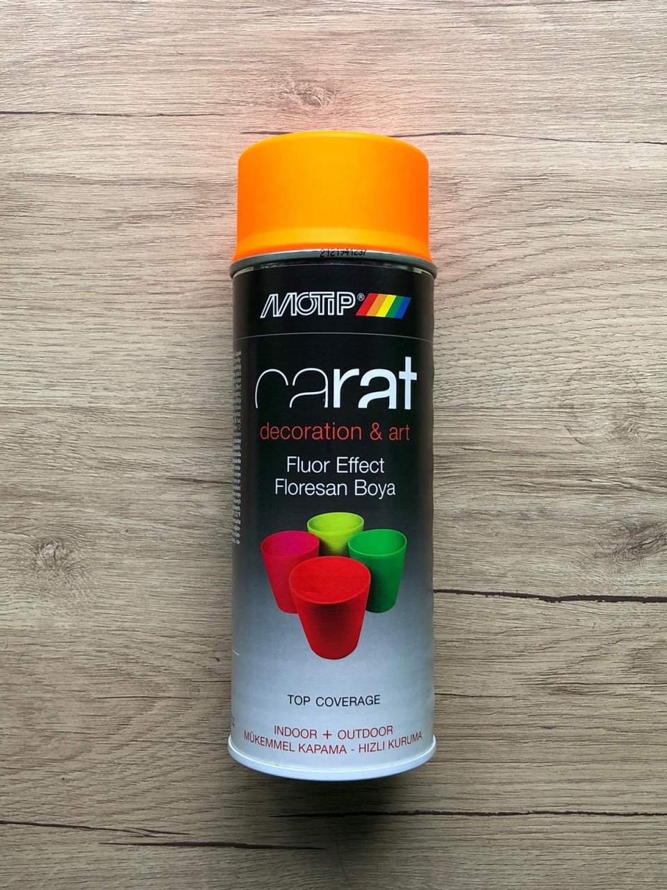 MOTİP CARAT Floresan Turuncu Sprey Boya 400 ML