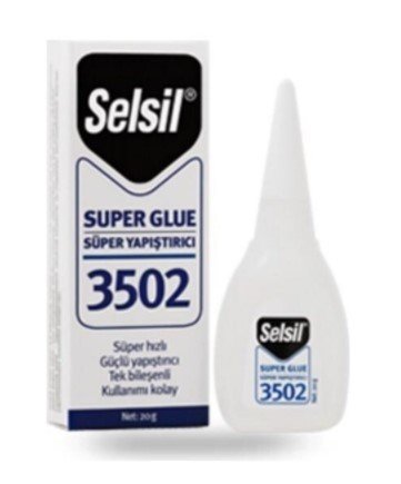SELSİL 3502 Süper Glue Japon Yapıştırıcı 20 Gram - 50 ADET