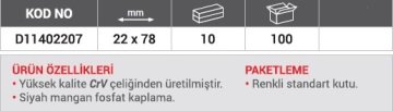 DHT DİZEL ENJEKTÖR LOKMA 22x78 mm