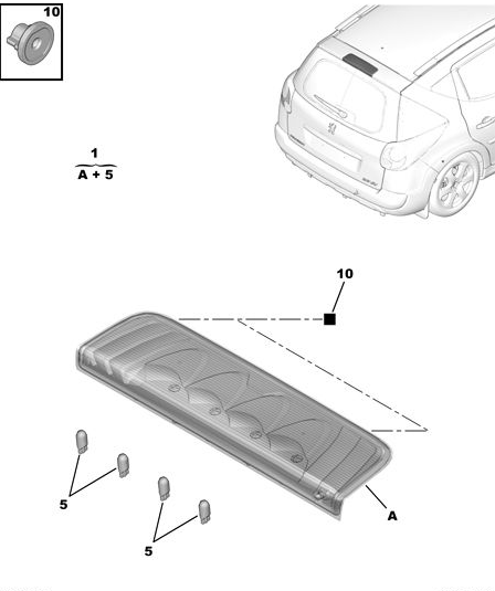 PEUGEOT 207 STW 3.STOP LAMBASI