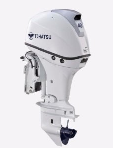 Tohatsu 40 Hp Deniz Motoru Uzun Şaft Marşlı Trimli Beyaz