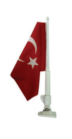 Plastik Bayrak Direği Bayraklı 40 cm
