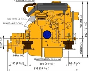 Vetus Diesel M2.18 Deniz Motoru
