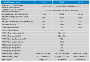 Victron Enerji AGM Telekom Akü 12V/115Ah (M8)