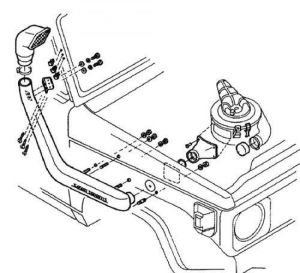 SS75HF 1985-2007 TOYOTA HJ75 ŞNORKEL