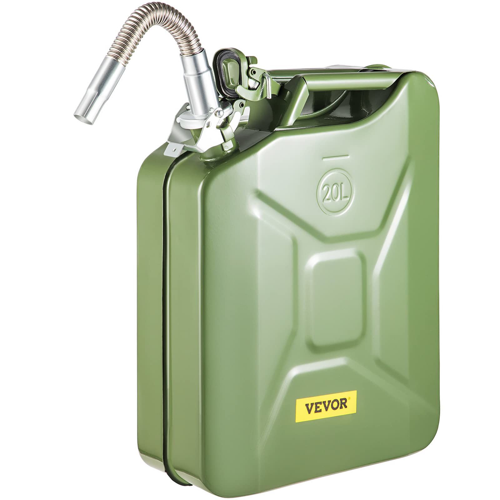 20 LİTRE YAKIT BİDONU YEŞİL, BENZİN BİDONU, VEVOR JERRY CAN 20L