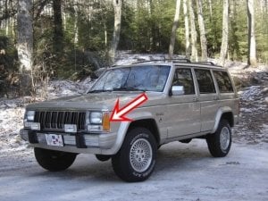 1984-1996 JEEP CHEROKEE XJ ÖN SAĞ SİNYAL SARI