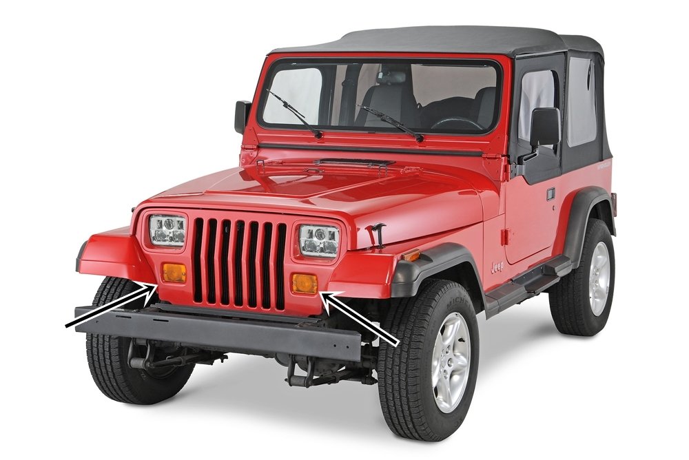 1987-1995 JEEP WRANGLER YJ FAR ALTI PARK LAMBASI SARI (ADET)