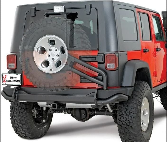 2007-2016 JEEP RUBICON JK ARKA TAMPON STEPNE TAŞIYICI HAZIRLIKLI