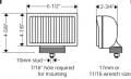 KCH740 5x7 İNÇ 100W DİKDÖRTGEN SPOT HALOGEN