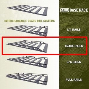 ARB BASE RACK PORT BAGAJ İÇİN SAĞ-SOL YAN YÜKSELTİ RAY SİSTEMİ