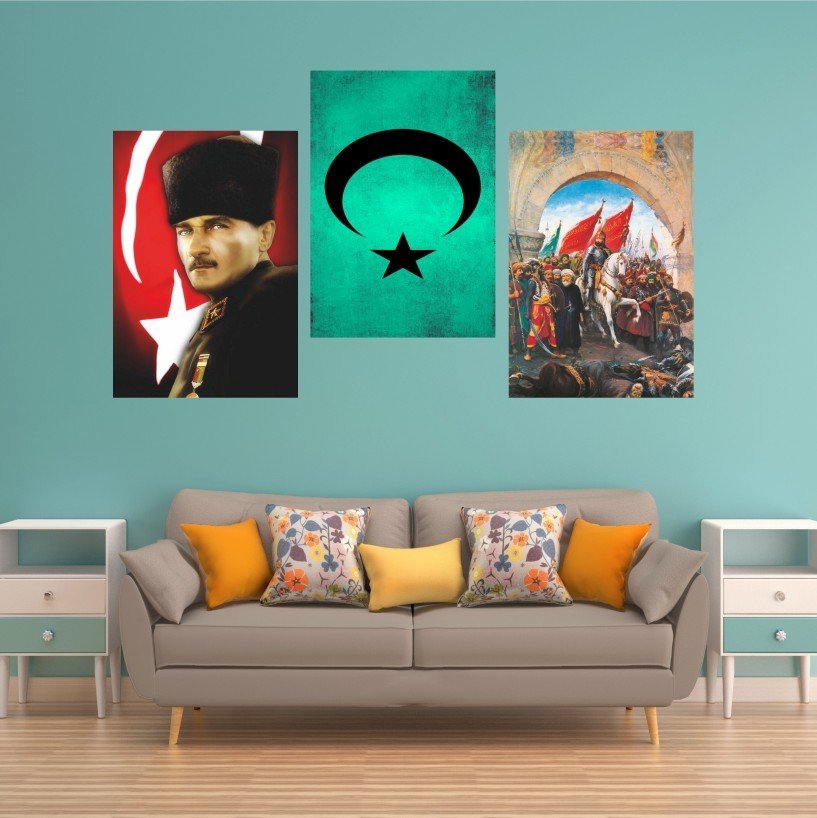 Atatürk Canvas Tablo