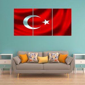Türk Bayrağı Canvas Tablo