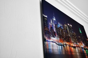 New York Led Işıklı Canvas Tablo