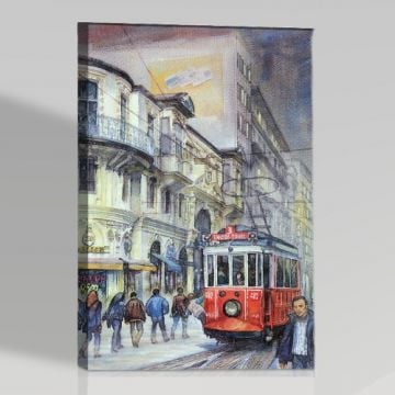 taksim yağlıboya istanbul canvas tablo