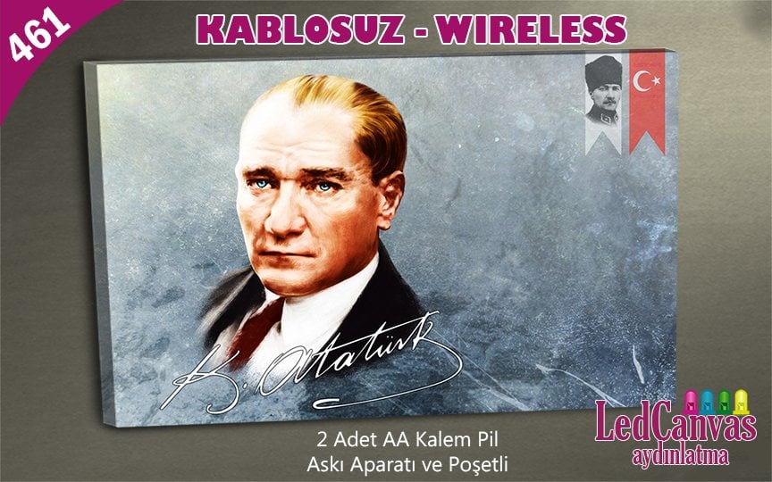 Mustafa Kemal Atatürk Işıklı Tablo