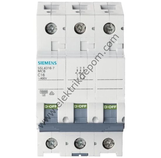 SIEMENS C 3X16 A 6 KA K OTAMAT