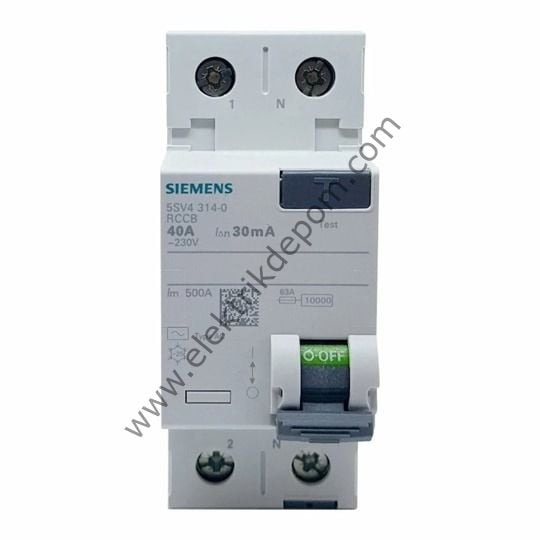 SIEMENS 2X25 30 MA KAÇAK AKIM KORUMA ŞARTELİ