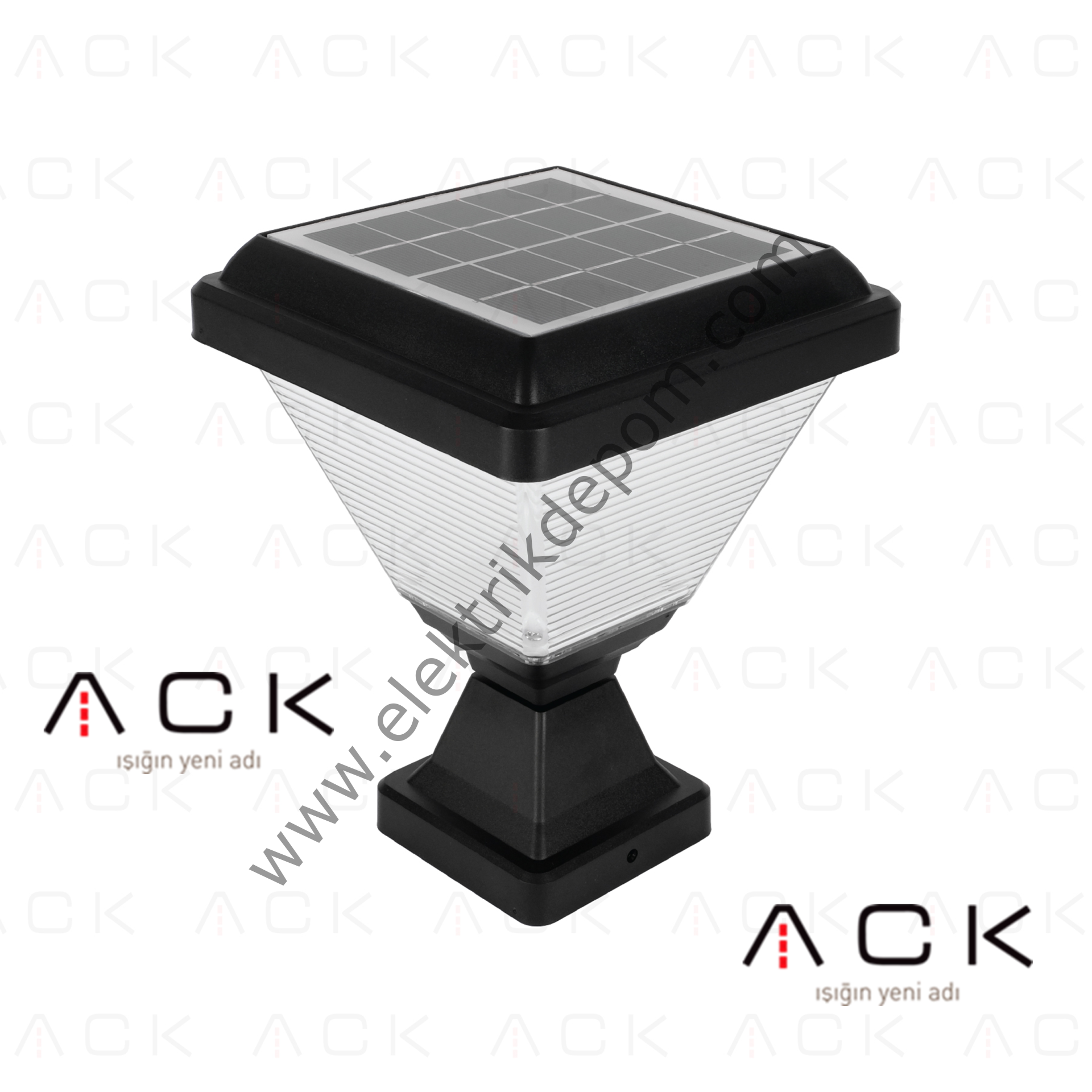 ACK Solar LED Bahçe Armatürü 6500K