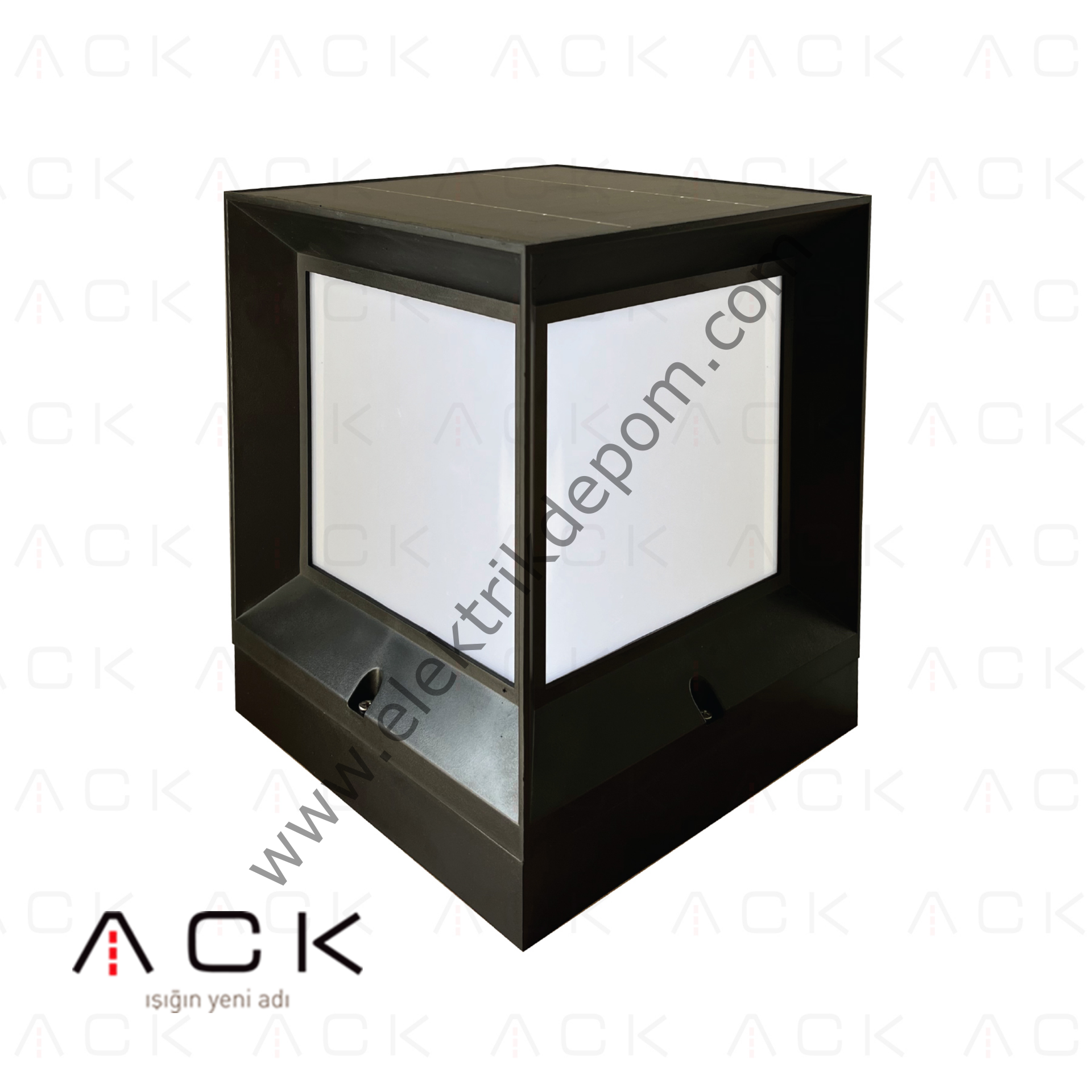 ACK Solar LED Bahçe Armatürü RGB