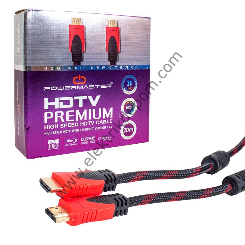 POWERMASTER 1.4V 3D 20 METRE ÖRGÜLÜ KUTULU HDMI KABLO