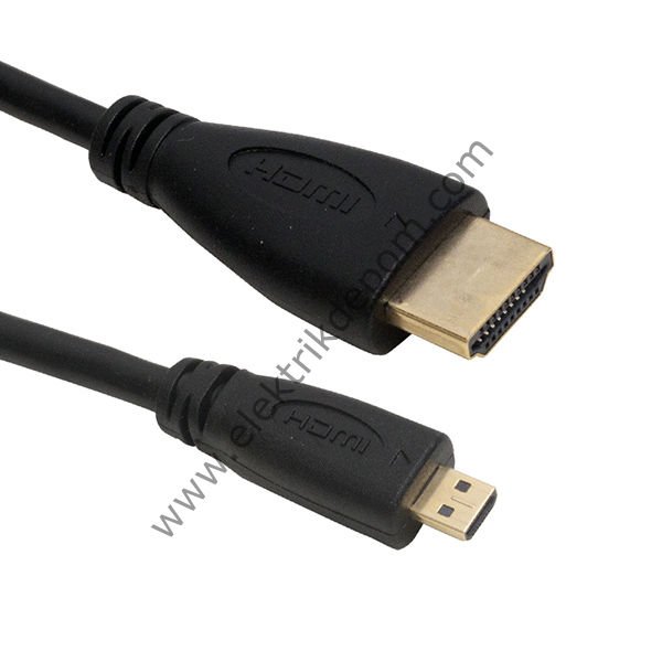 POWERMASTER HDMI ERKEK MICRO HDMI ERKEK GOLD 1.5 METRE KABLO