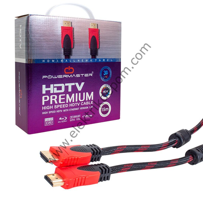 POWERMASTER 1.4V 3D 15 METRE ÖRGÜLÜ KUTULU HDMI KABLO