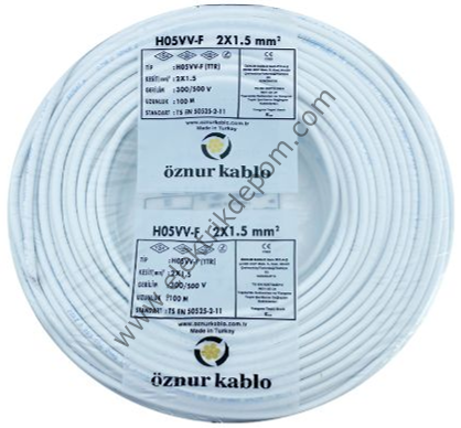 ÖZNUR 2X1,5 TTR KABLO (100M) TOP